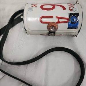 Little Earth Metal license plate bag.